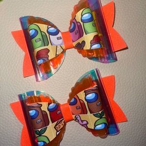 Among us Hair-bows set